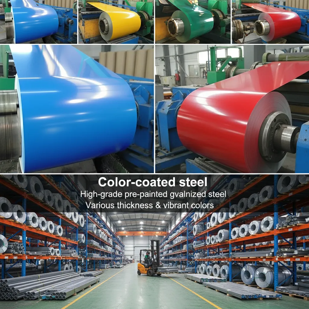 Importador atacadista de bobinas de aço galvanizado pré-pintado