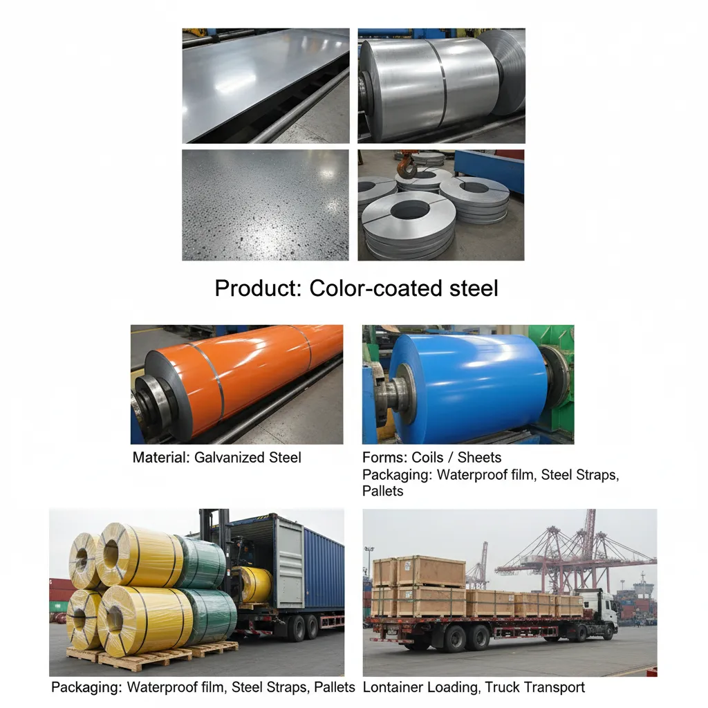 Importador chinês de bobinas de aço galvanizado pré-pintado