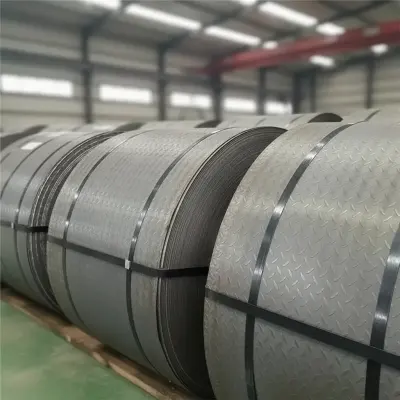 Carbon steel checkered coil