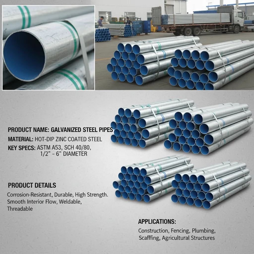 Fabricante de tubos de aço galvanizado China