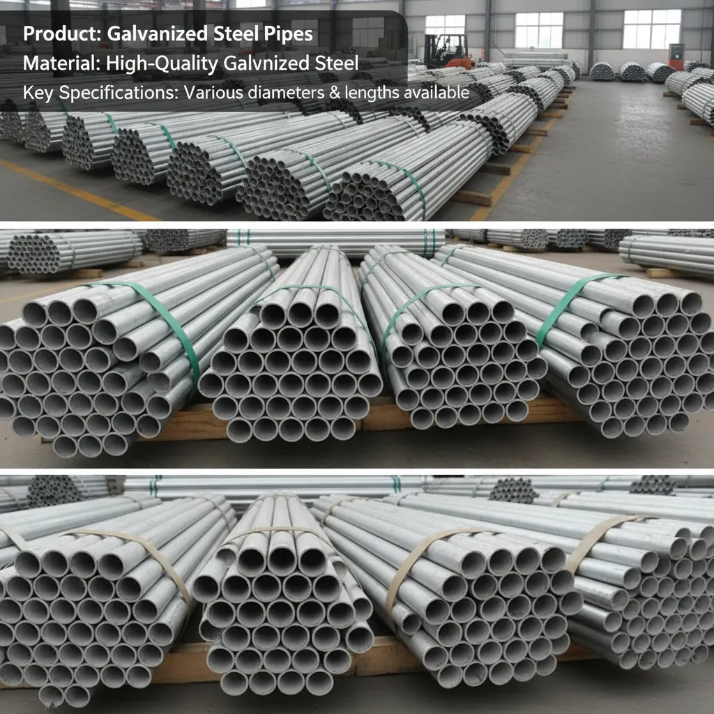 Tuyaux en acier galvanisé pour la construction Chine