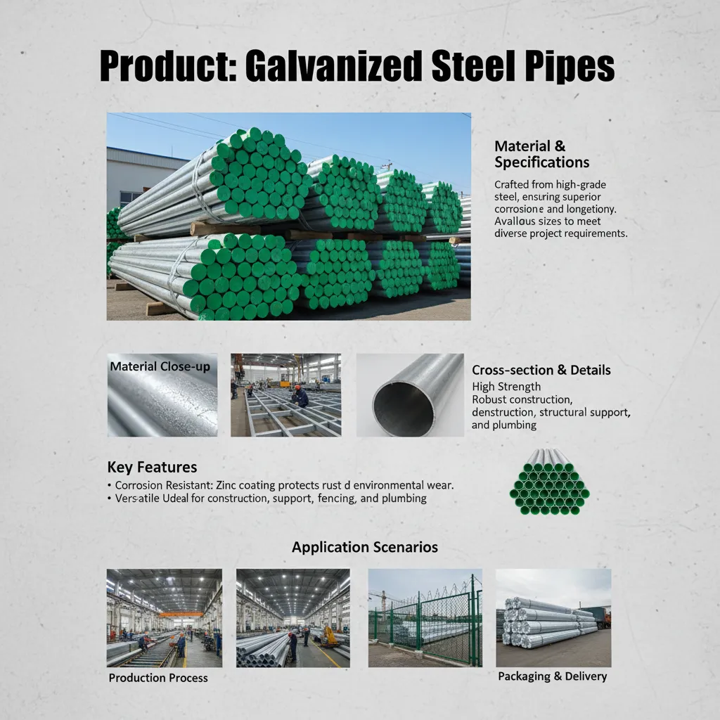 Proveedor de tubos de acero galvanizado soldado
