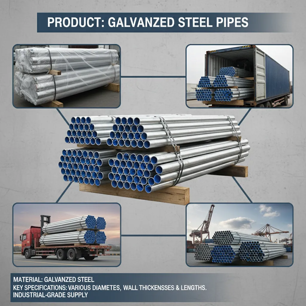 Tubo de acero galvanizado al por mayor