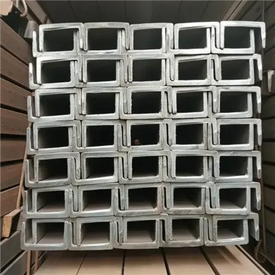 Channel steel for construction