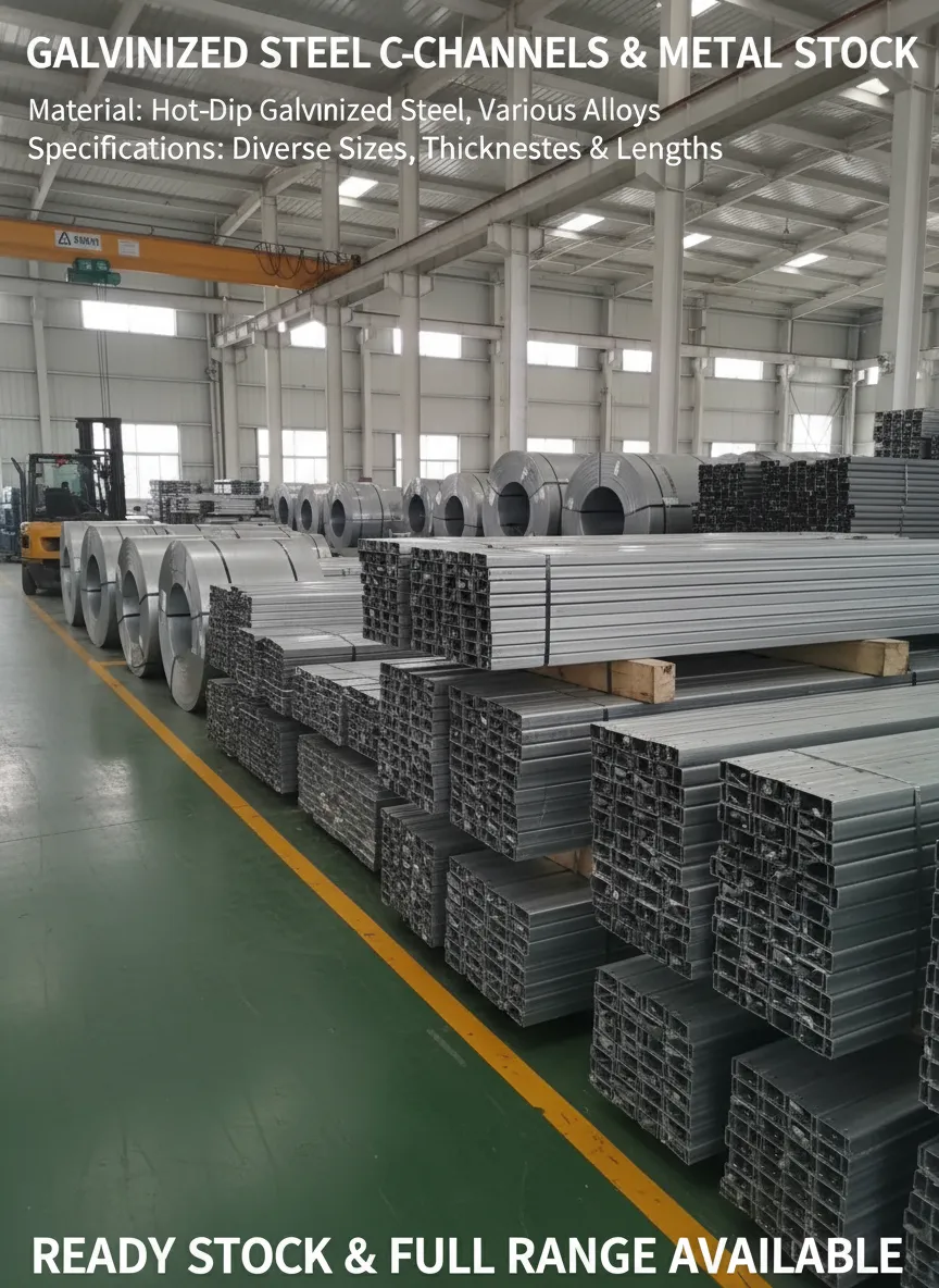Usine de profilés en C galvanisés