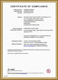 Certification