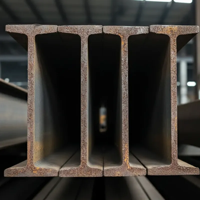 Structural steel i-beams for building