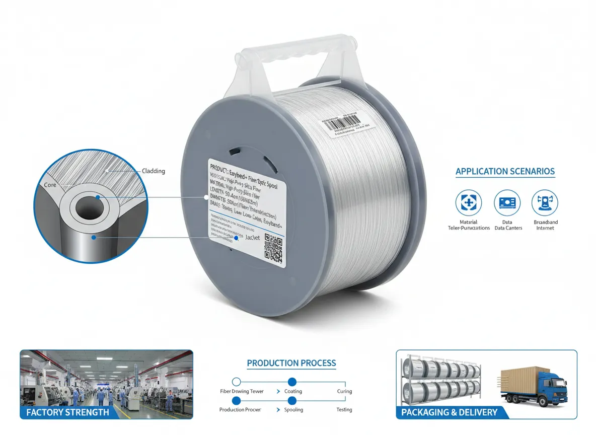 Proveedor de fibra óptica monomodo de gran diámetro de campo modal con longitud de onda de corte desplazada G.654D