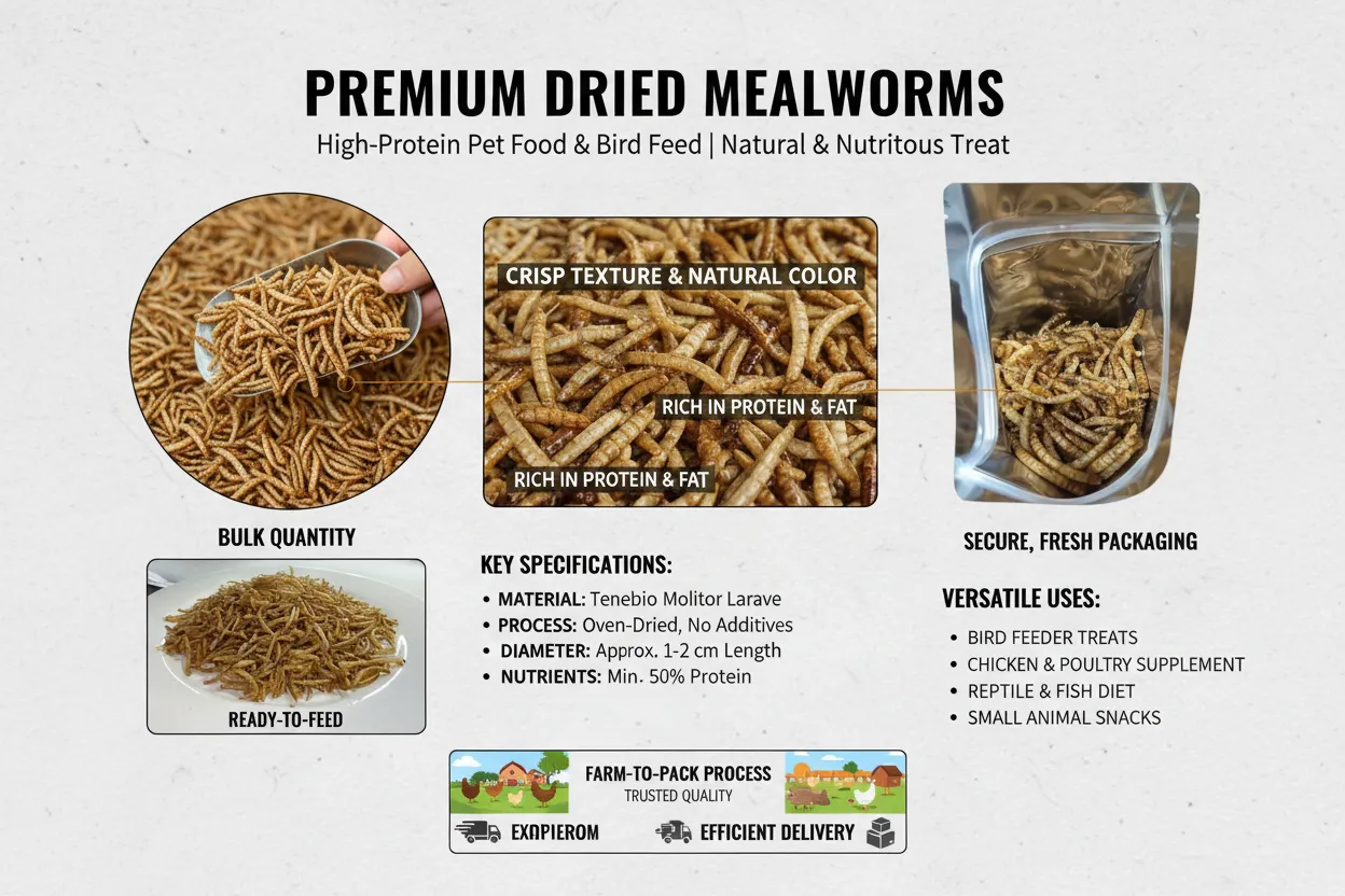 proveedor de gusanos de la harina para alimentación de gallinas