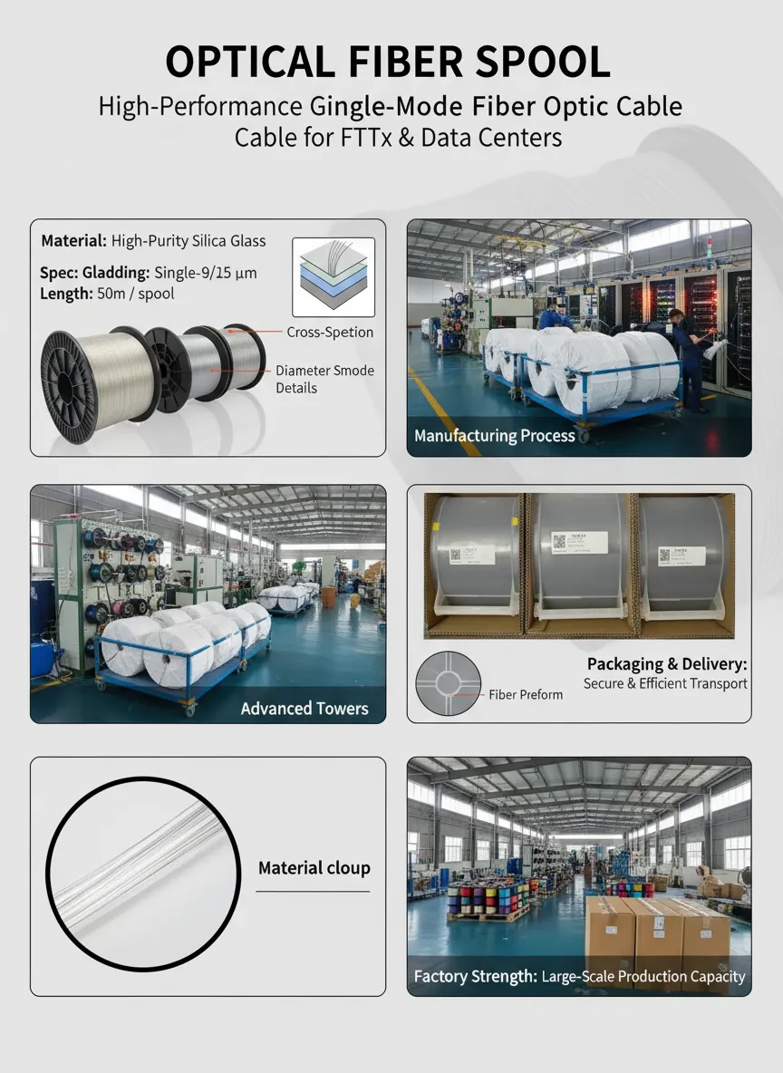 Fabricante de fibra indoor de alta velocidade