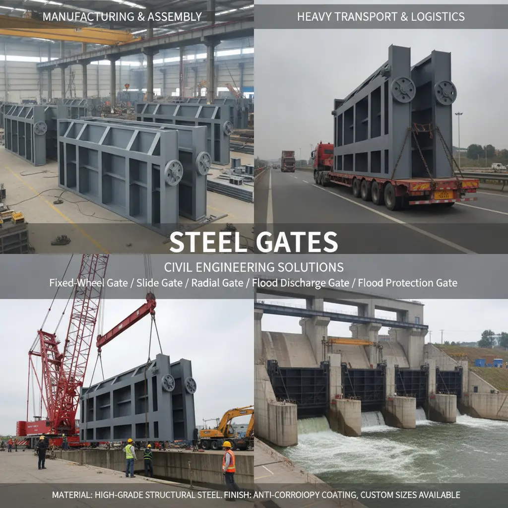 fixed-wheel sluice gate