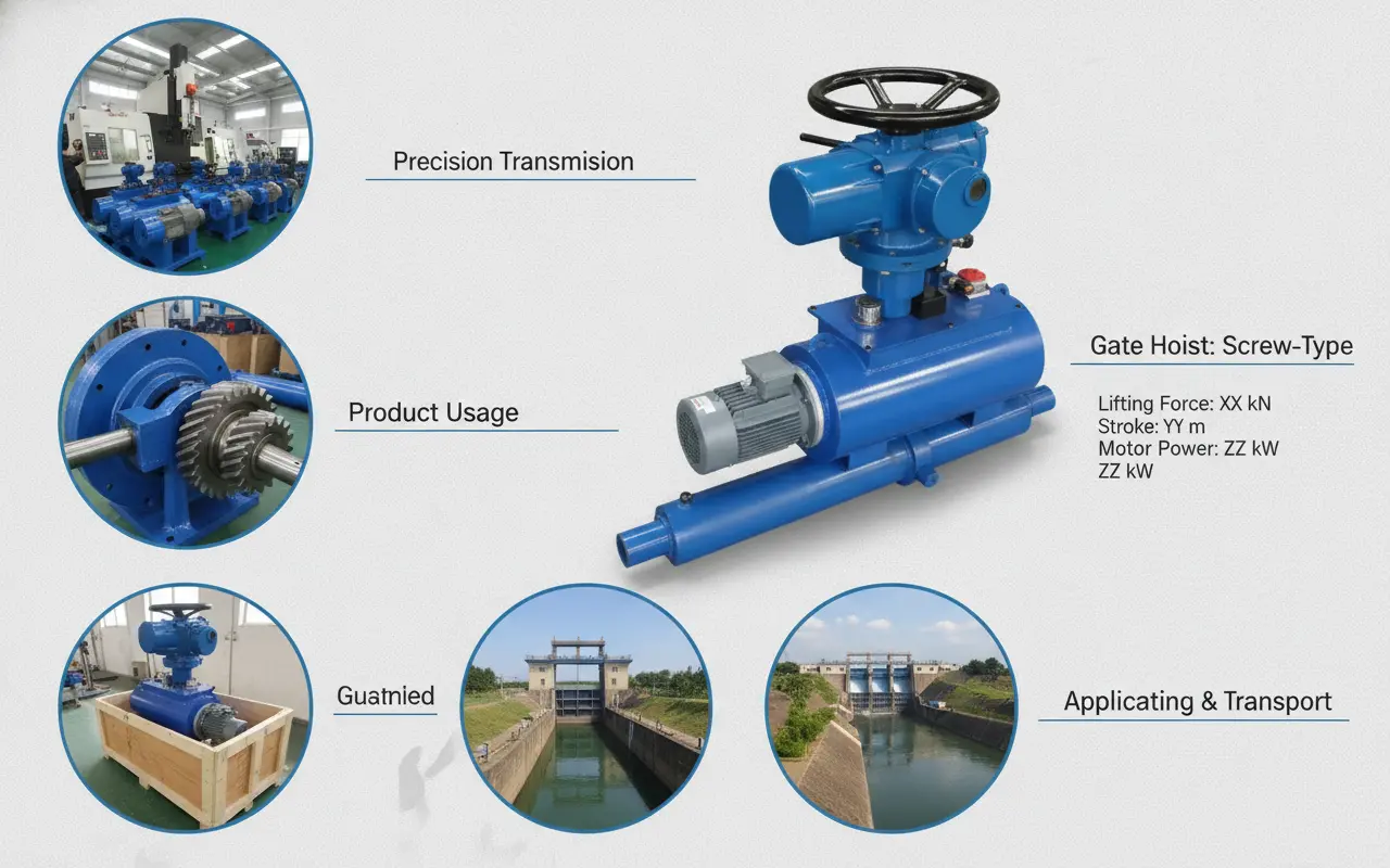 screw gate hoist manufacturer