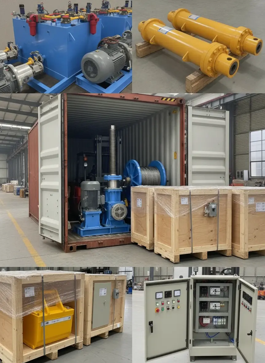 hydraulic water gate hoist