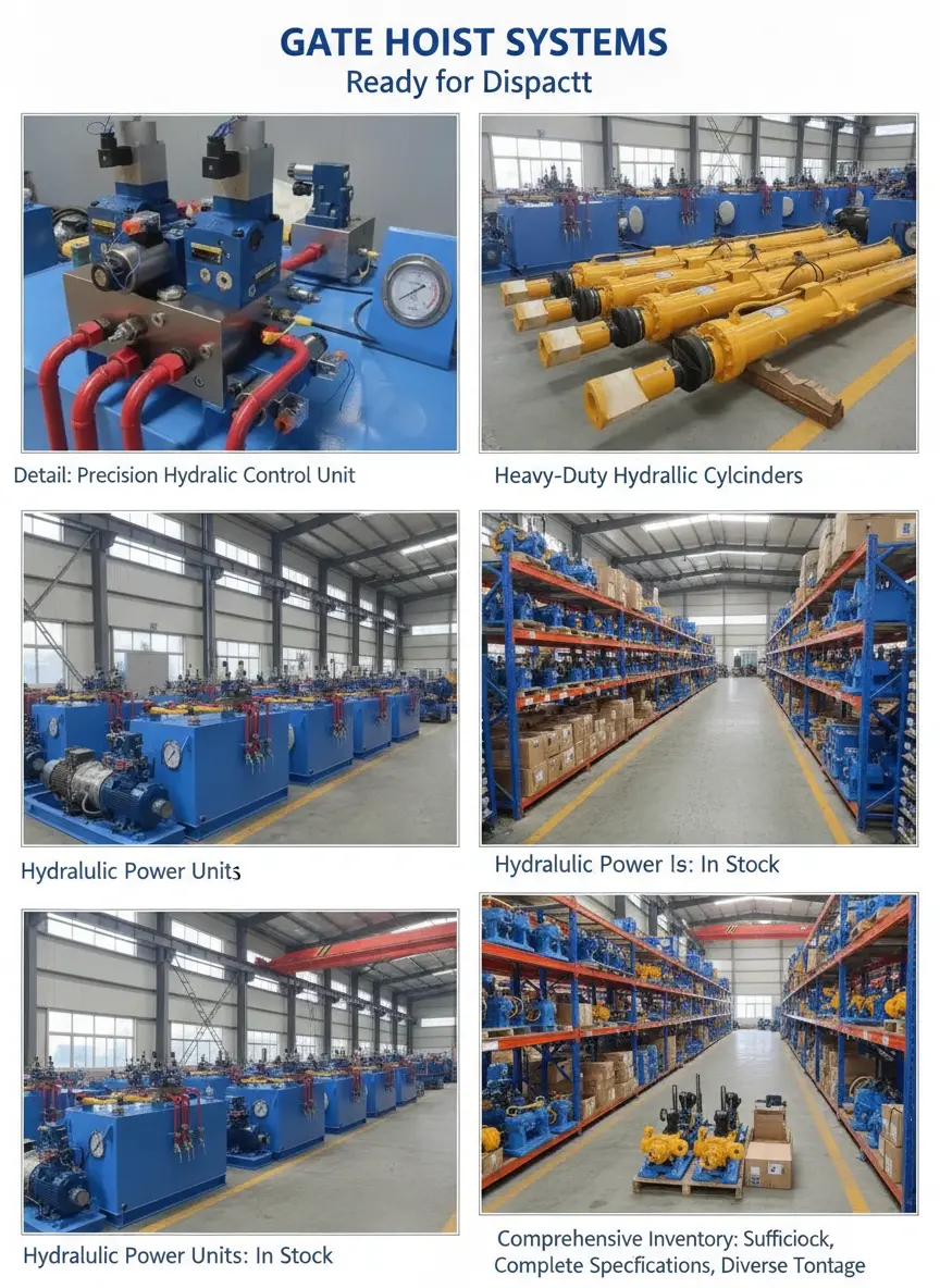 hydraulic sluice gate hoist