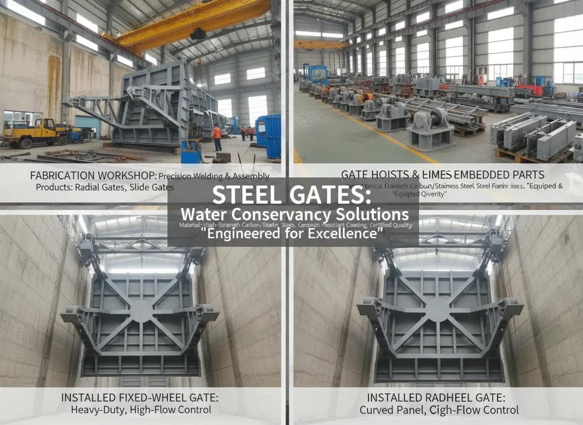 industrial debris discharge gate