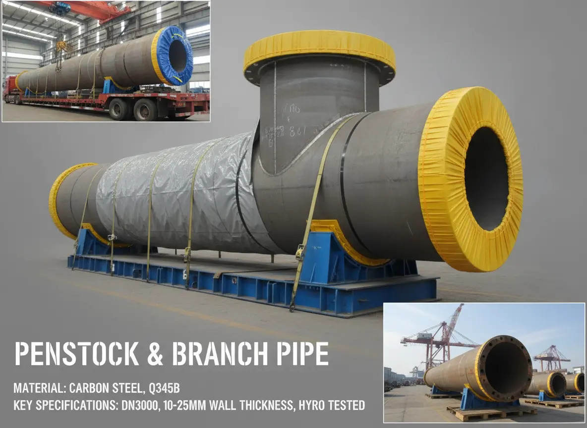 hydroelectric steel bifurcated pipe