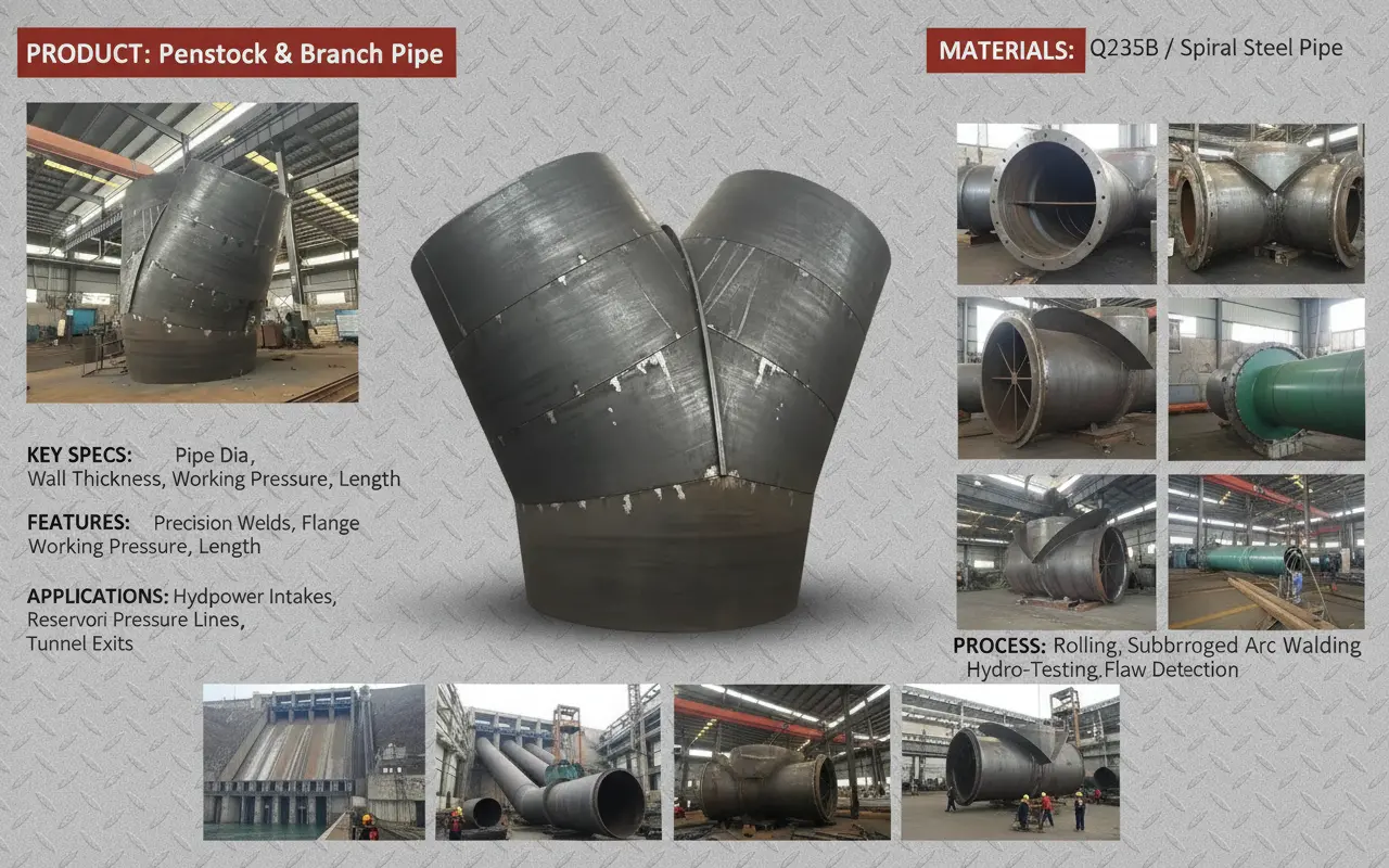 hydropower bifurcation pipe