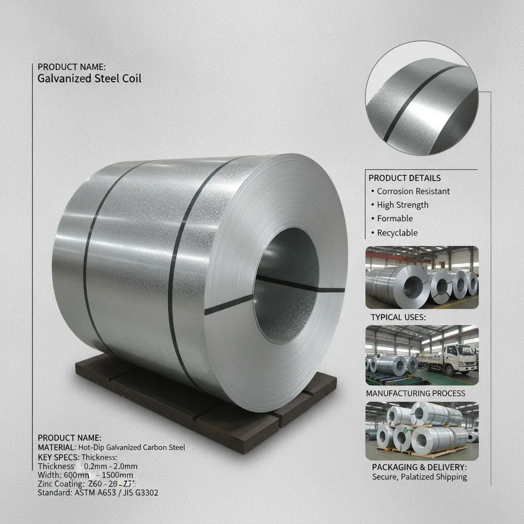 small spangle galvanized steel coil