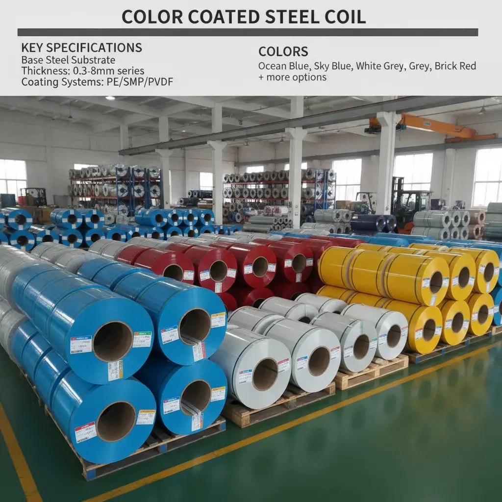 color coated steel coil manufacturer