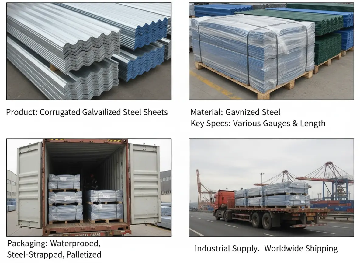 galvanized corrugated steel plate