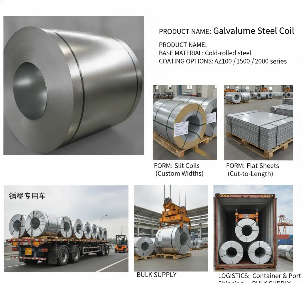 AZ50 aluminum zinc coated steel coil