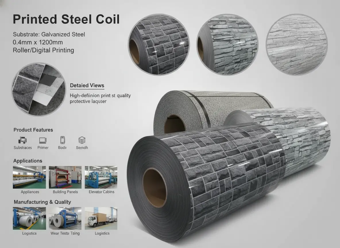 marble finish steel coil