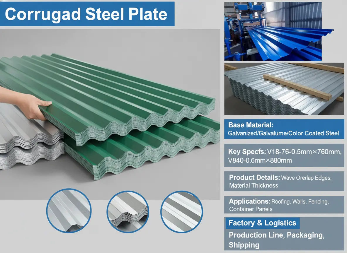 Corrugated steel plate supplier