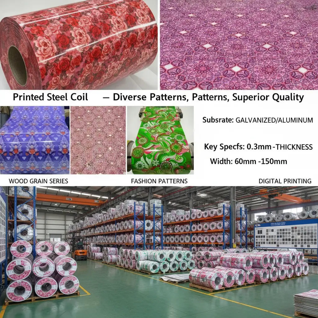 decorative printed steel coil