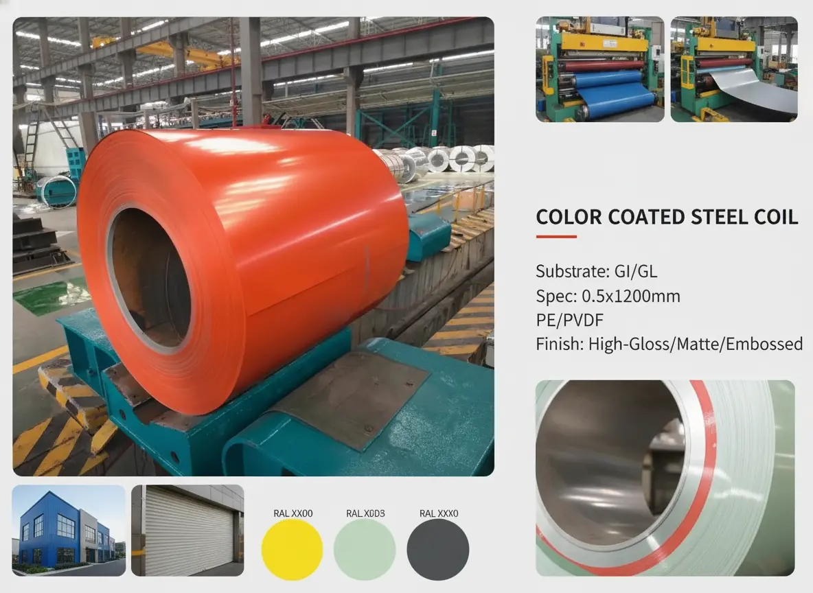 Fornecedor de bobinas de aço com revestimento colorido