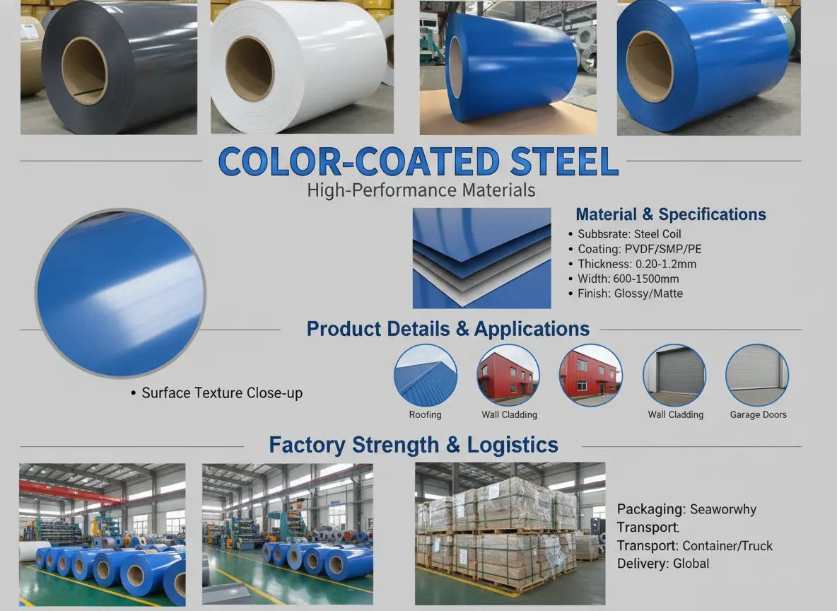 Aluminum Magnesium Manganese Color Coated Steel Supplier