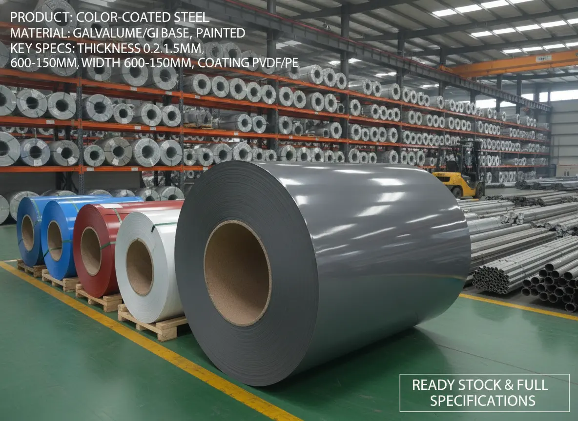 Aluminum Magnesium Manganese Color Coated Steel Factory