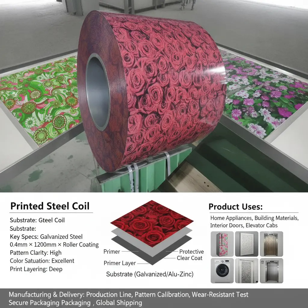 Embossed Color Coated Steel supplier