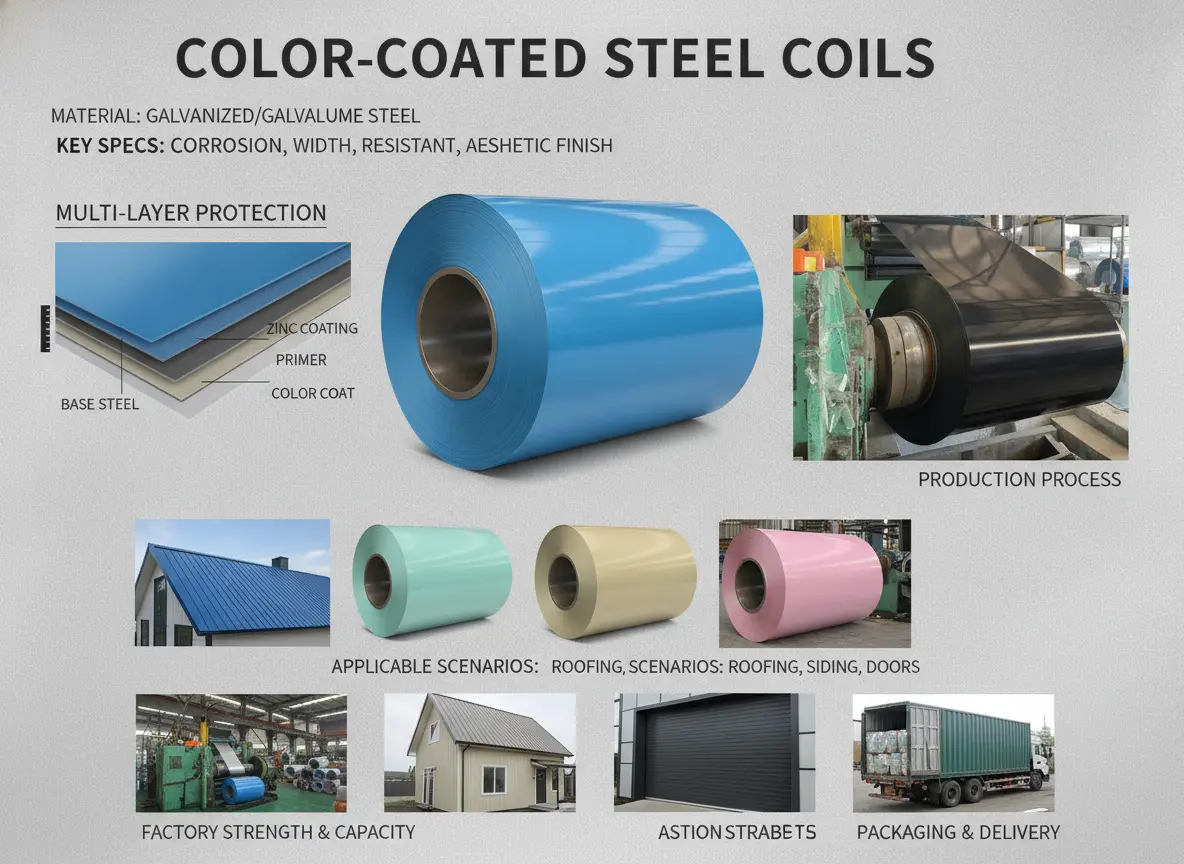 HDP Color Coated Steel Supplier